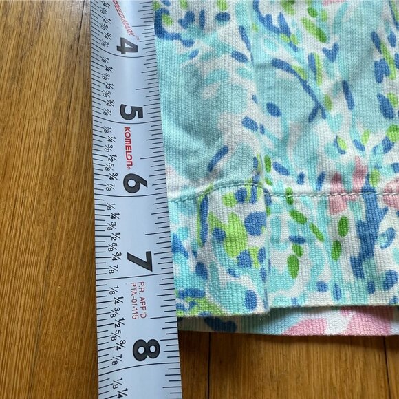 Lilly Pulitzer Size S Blue Heaven The Chipper Floral Coral Print Bermuda Shorts - Picture 6 of 15